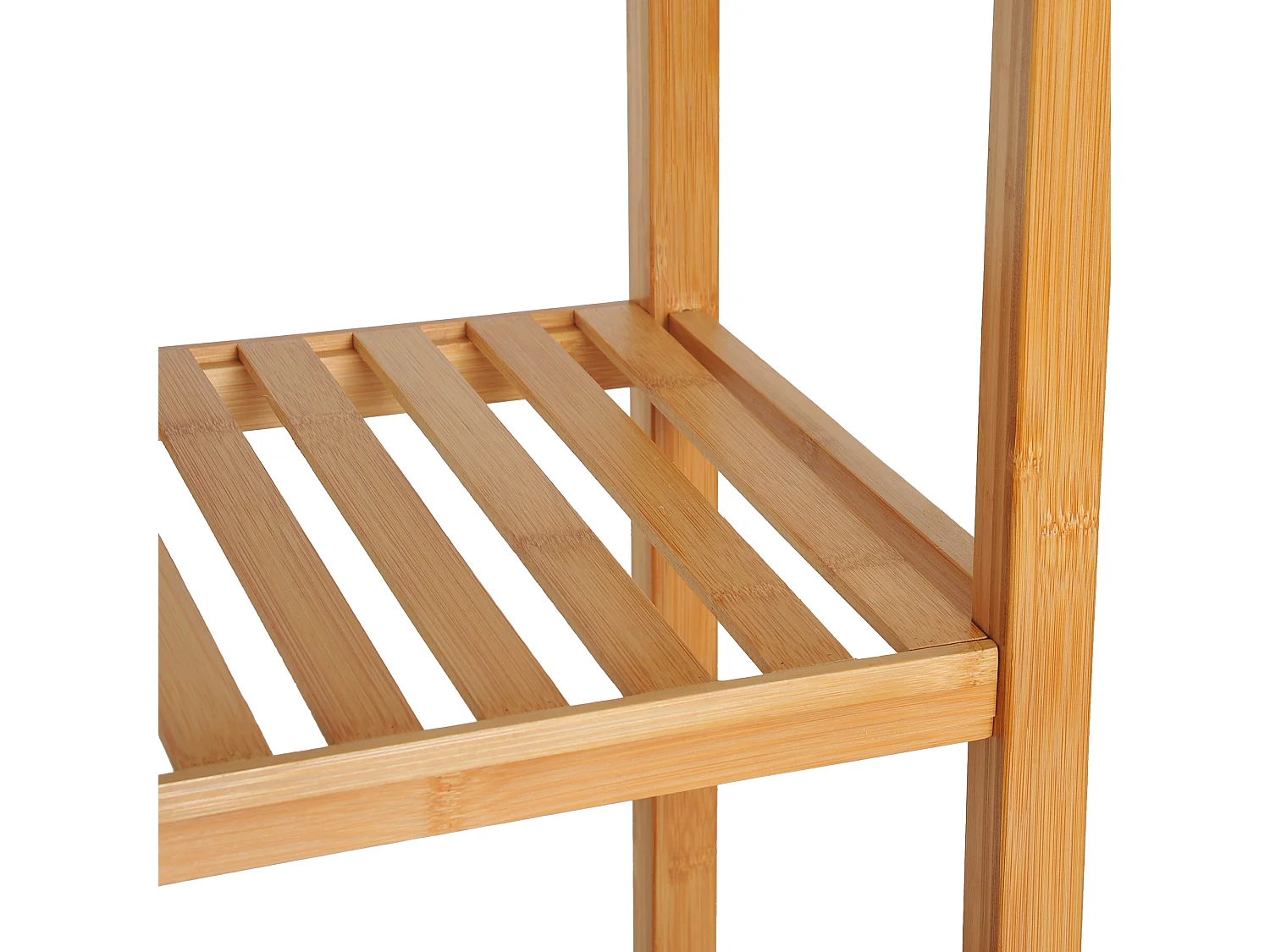 Mobile a colonna 4 ripiani per bagno in bambù