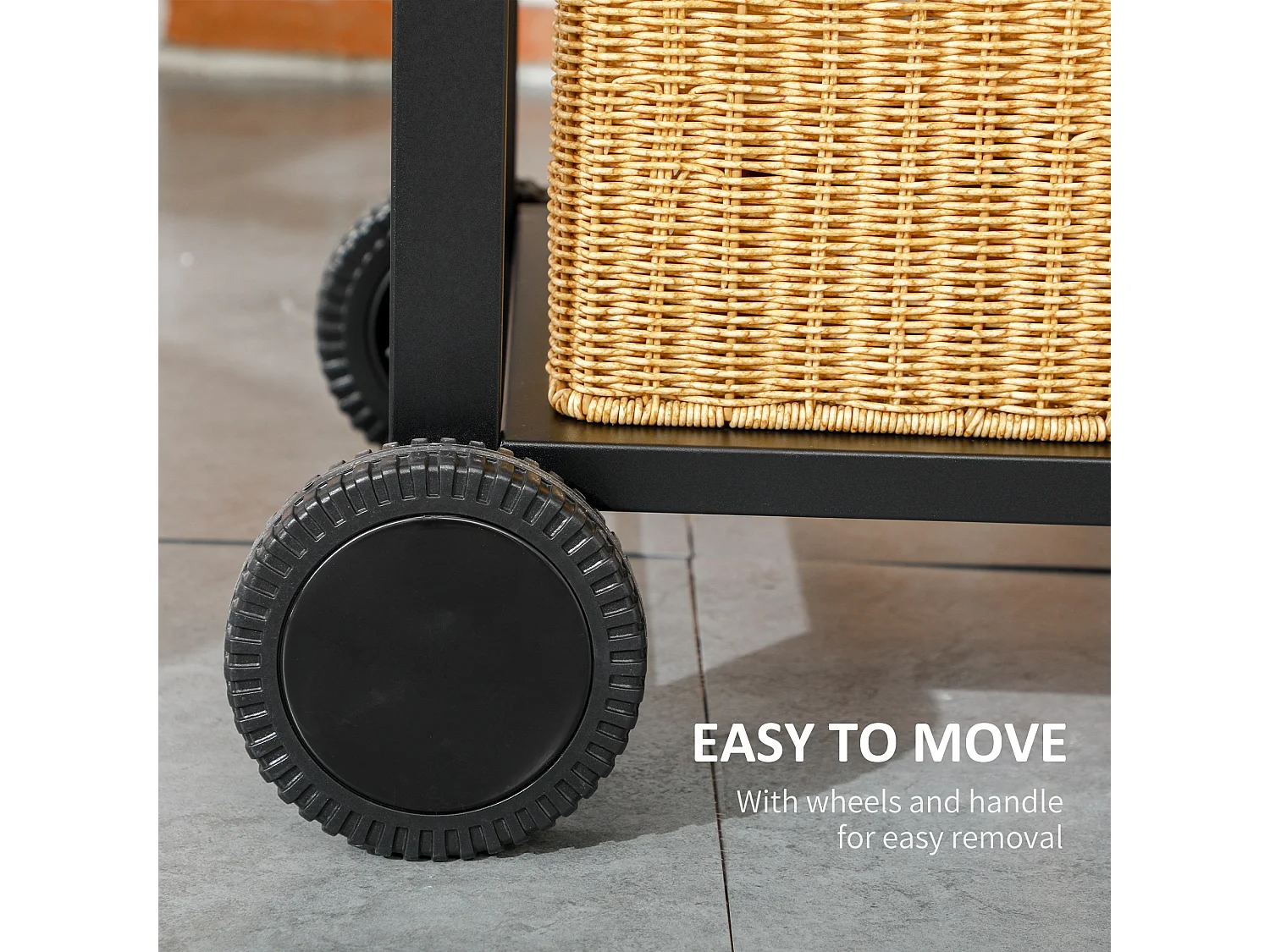 Grill à charbon de bois avec deux grilles, tables latérales rabattables, acier inoxydable, noir (120x64x114 cm)