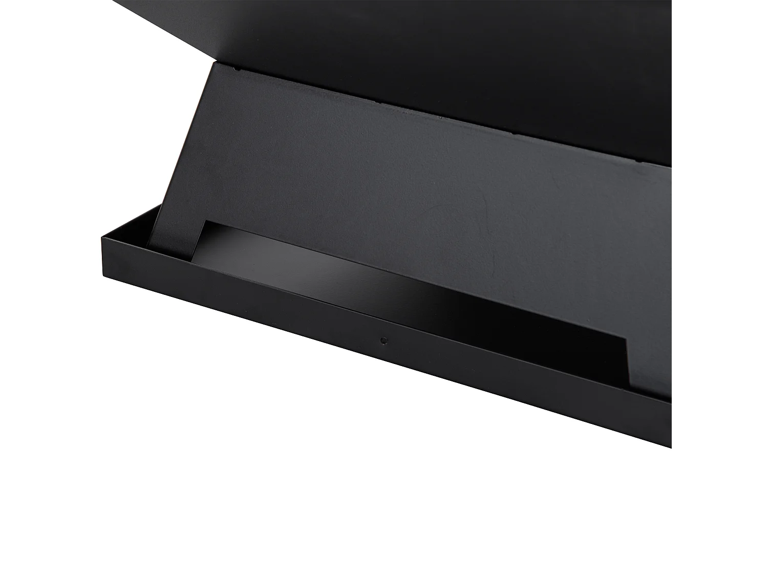 Braciere da giardino con griglia di cottura, protezione antiscintille, acciaio, nero (45x45x34 cm)