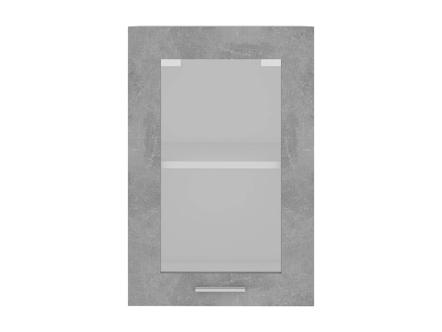 Vitrina colgante Gris hormigón Madera de ingeniería