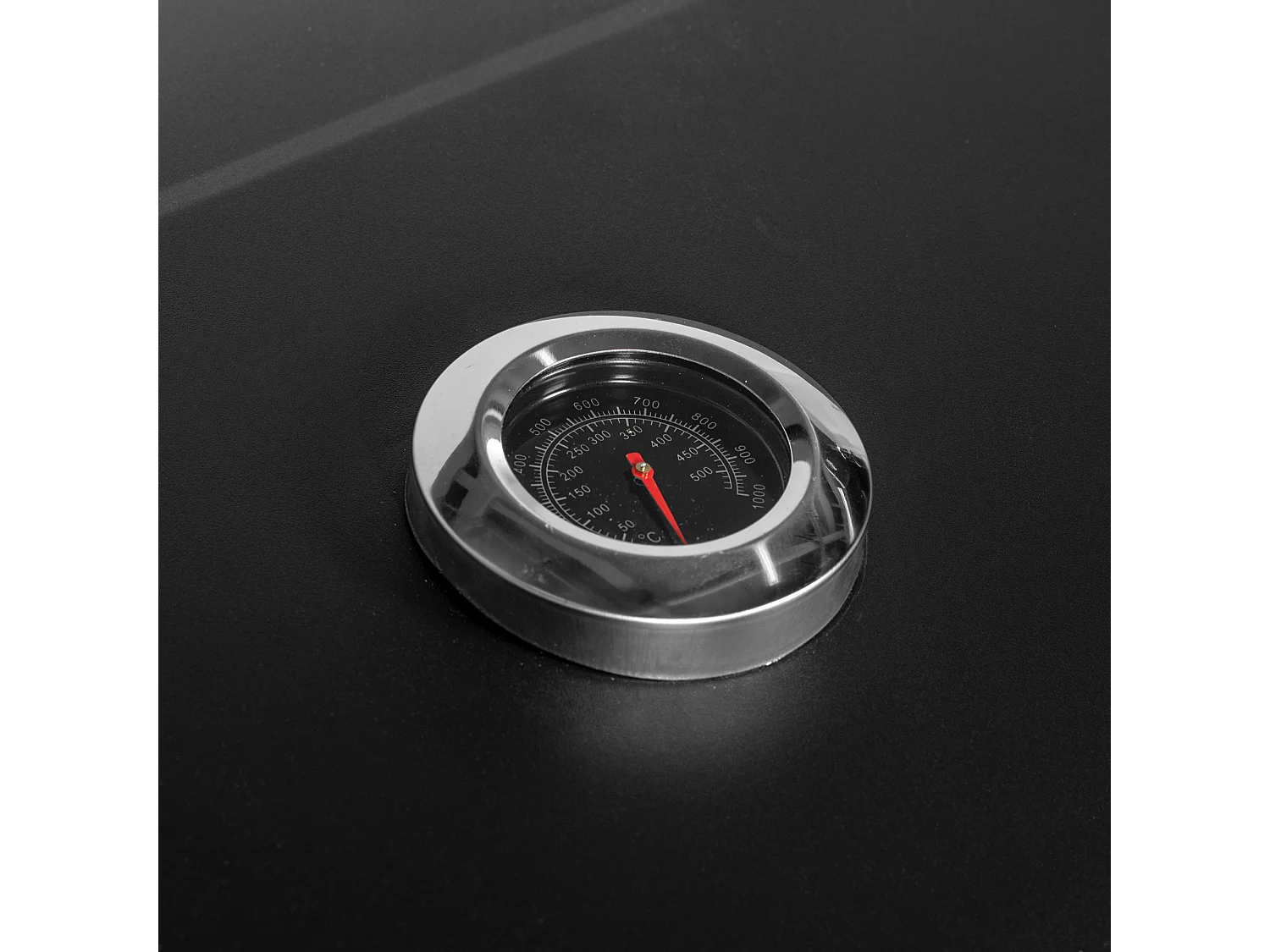 Carrello per griglia a carbone BBQ in acciaio inox nero con spazio di archiviazione (113x65x108 cm)