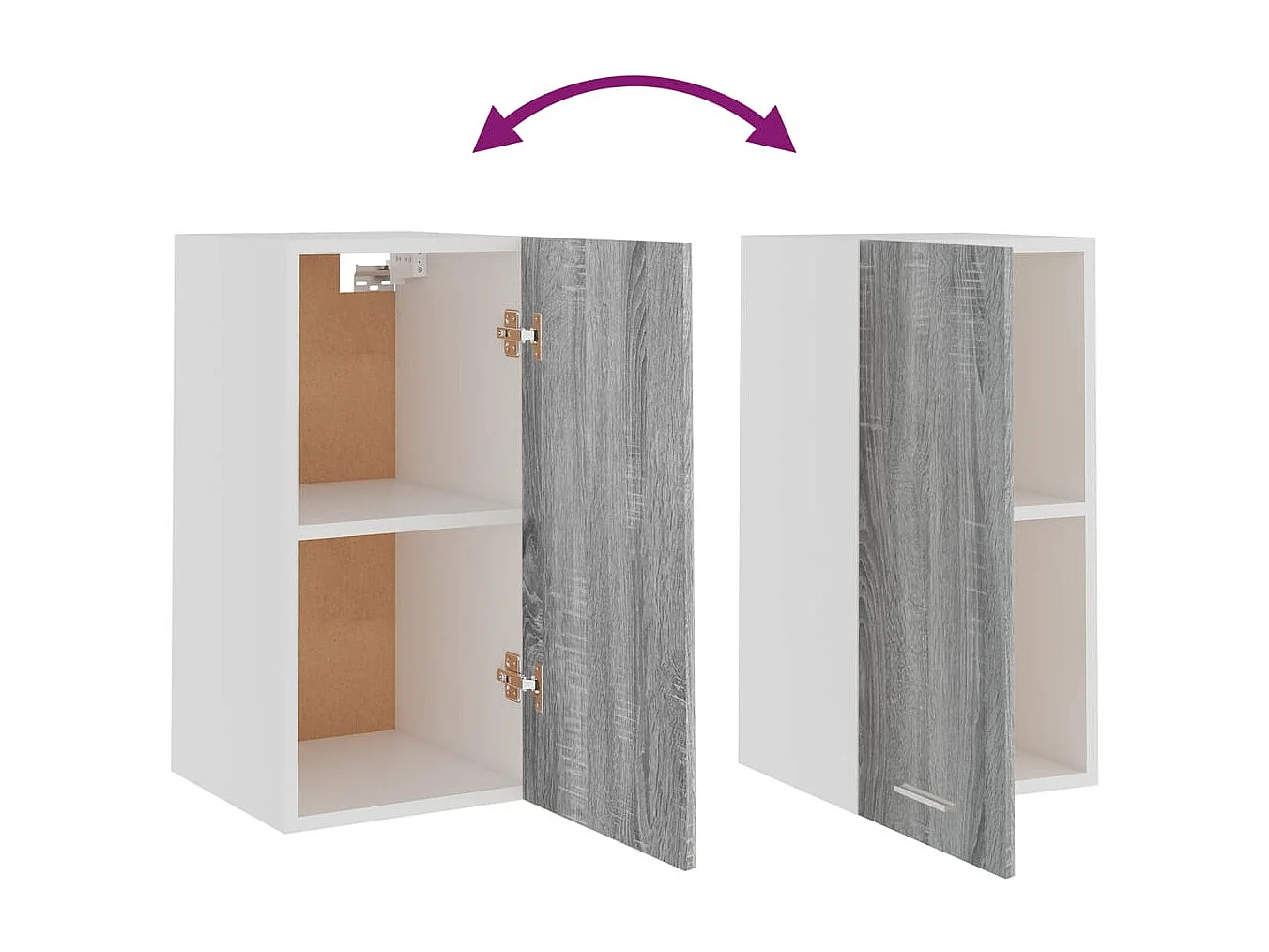 Armoire suspendue Sonoma gris 29,5x31x60 cm