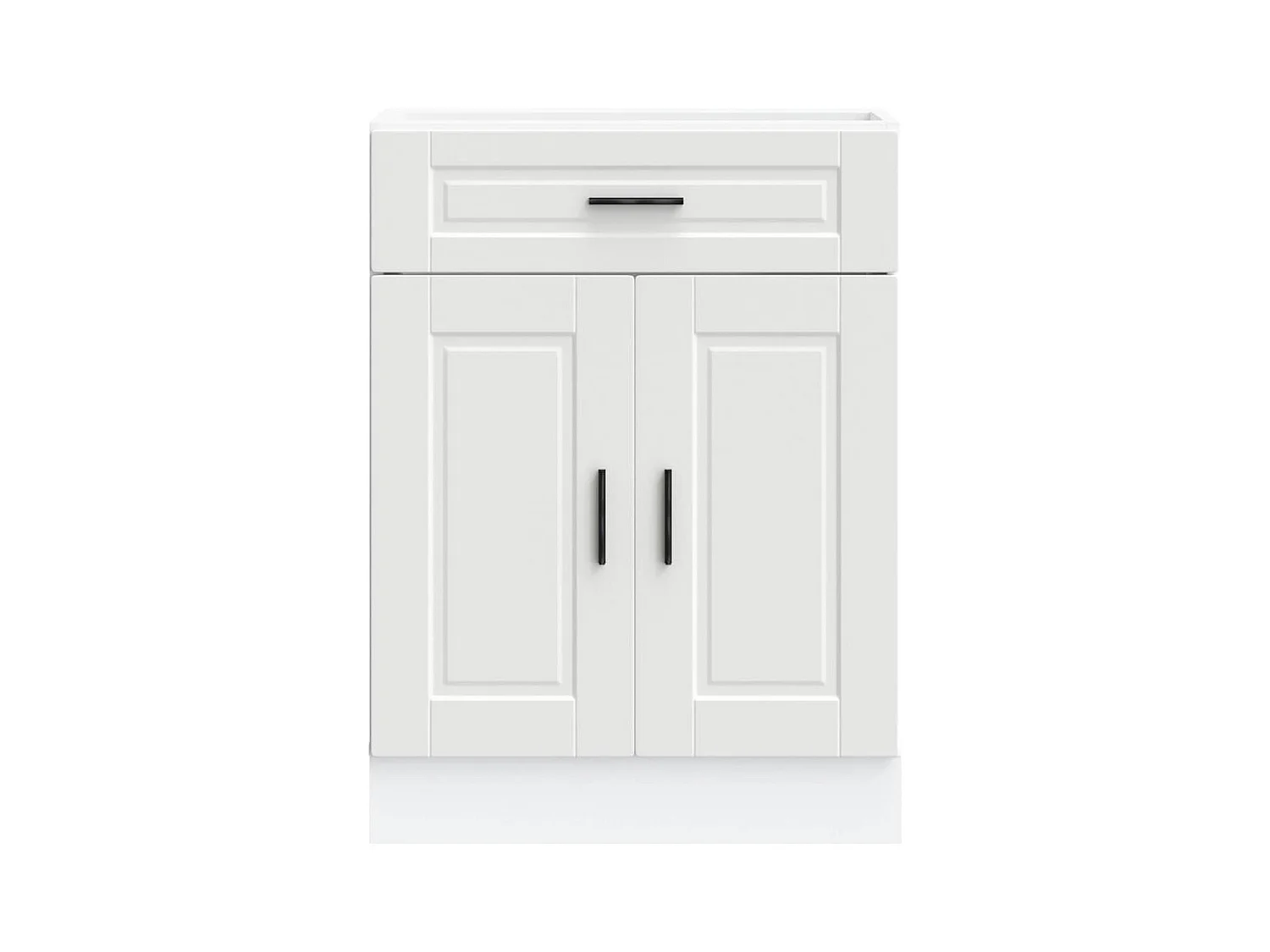 Armoire de cuisine blanc bois d'ingénierie