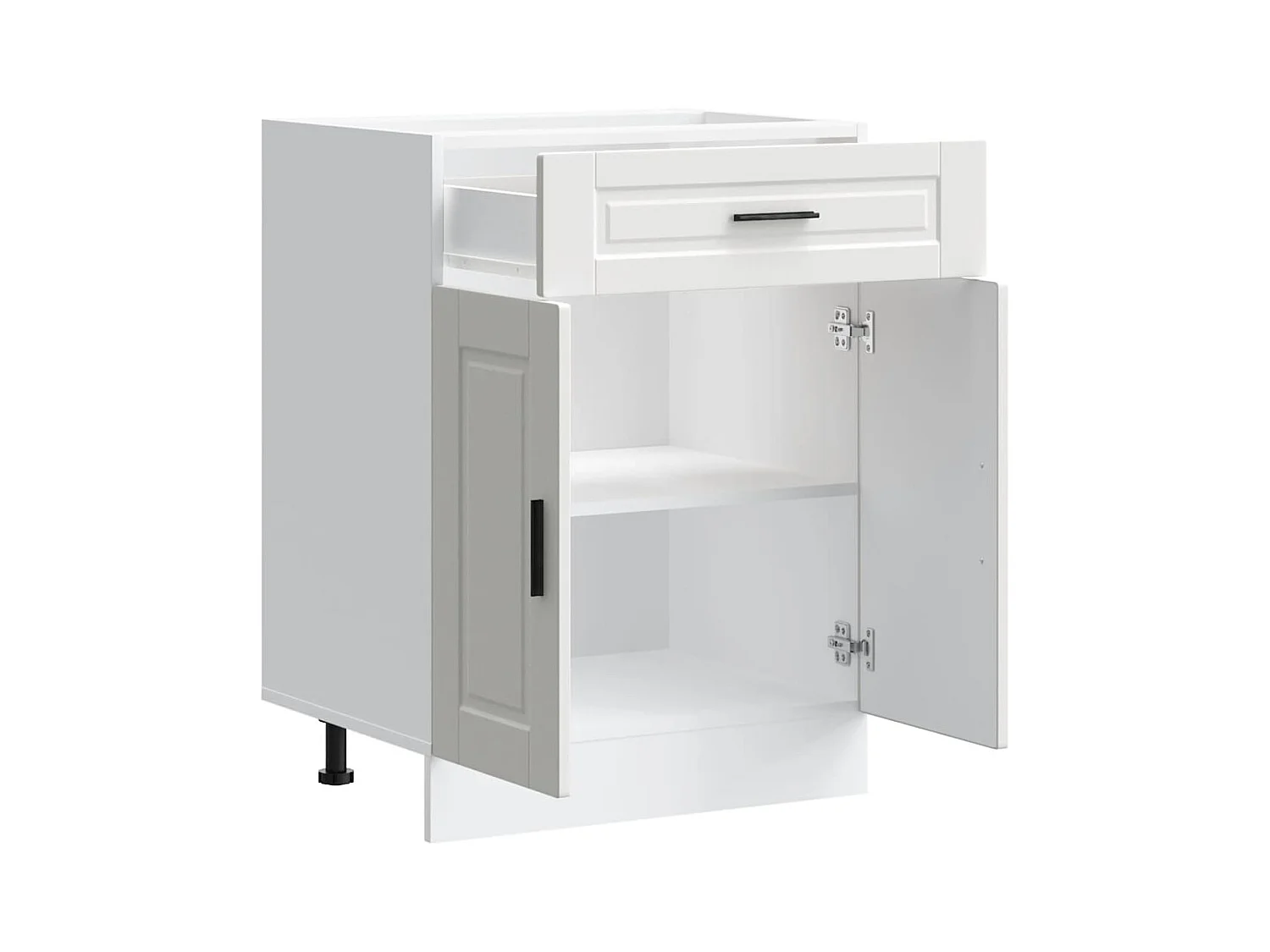 Armoire de cuisine blanc bois d'ingénierie