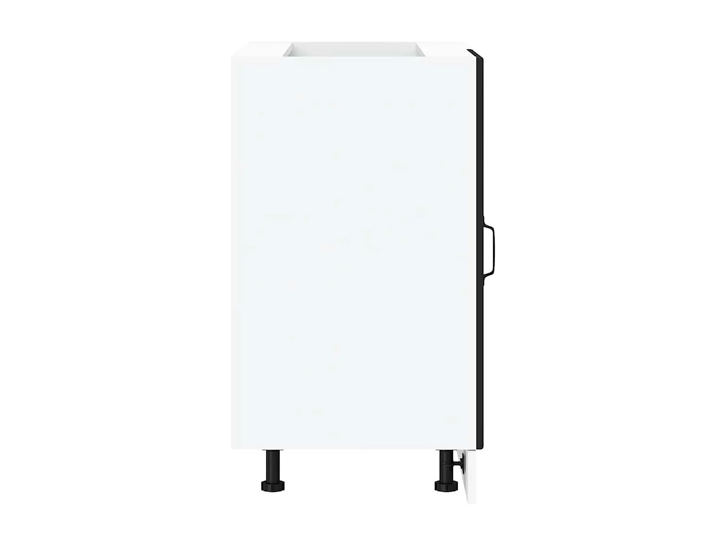 Base cucina in legno ingegnerizzato nero Lucca