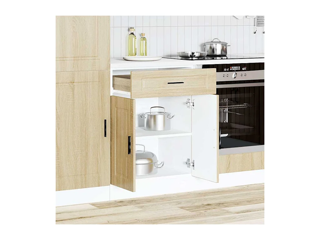 Mobile da cucina in legno ingegnerizzato Sonoma Oak