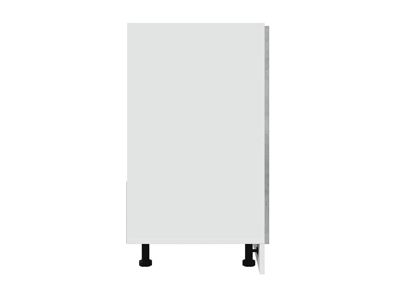 Armoire de plancher d'évier gris béton 80x46x81,5 cm