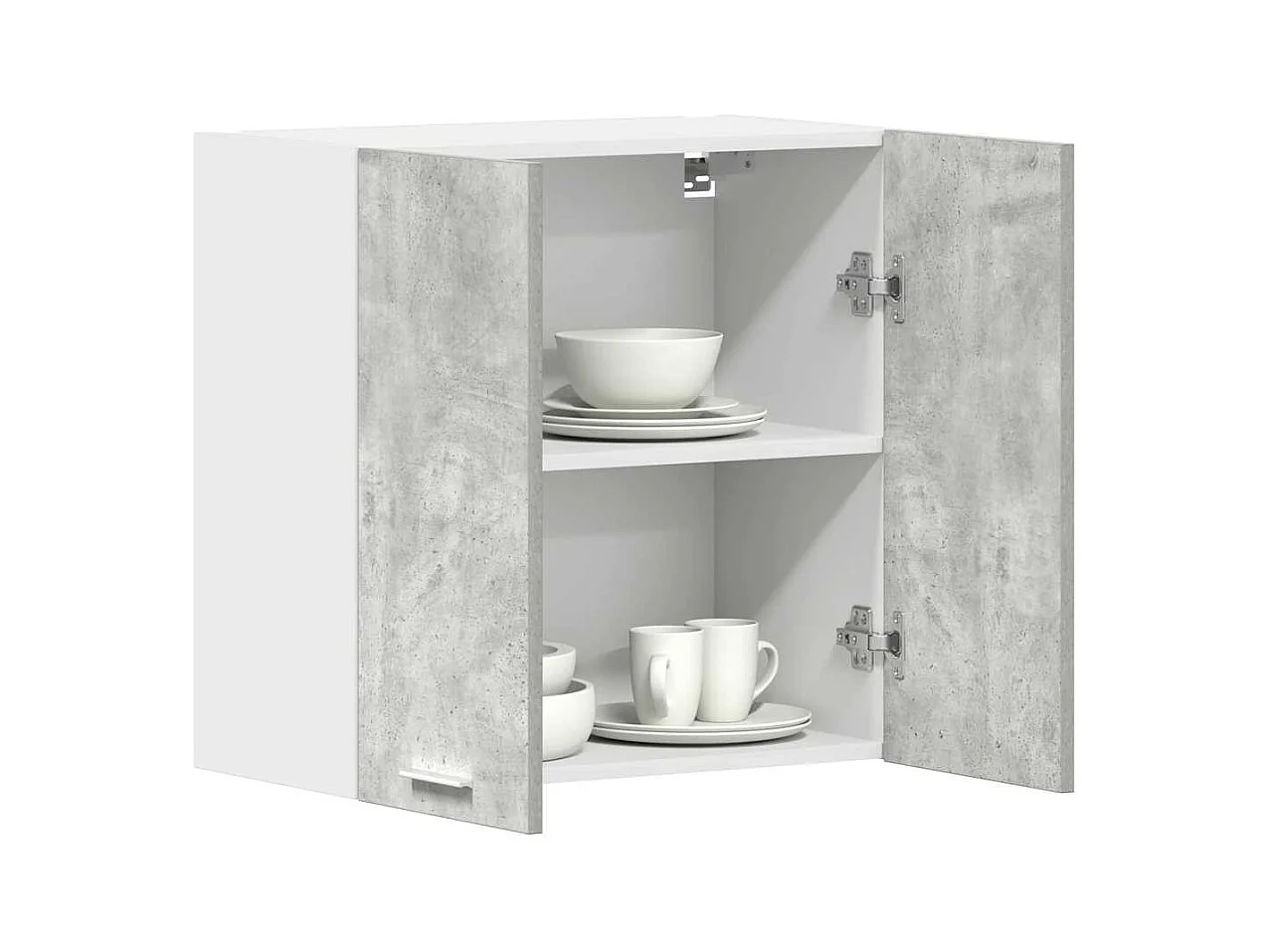 Pensile cucina grigio cemento 60x31x60 cm in legno ingegnerizzato