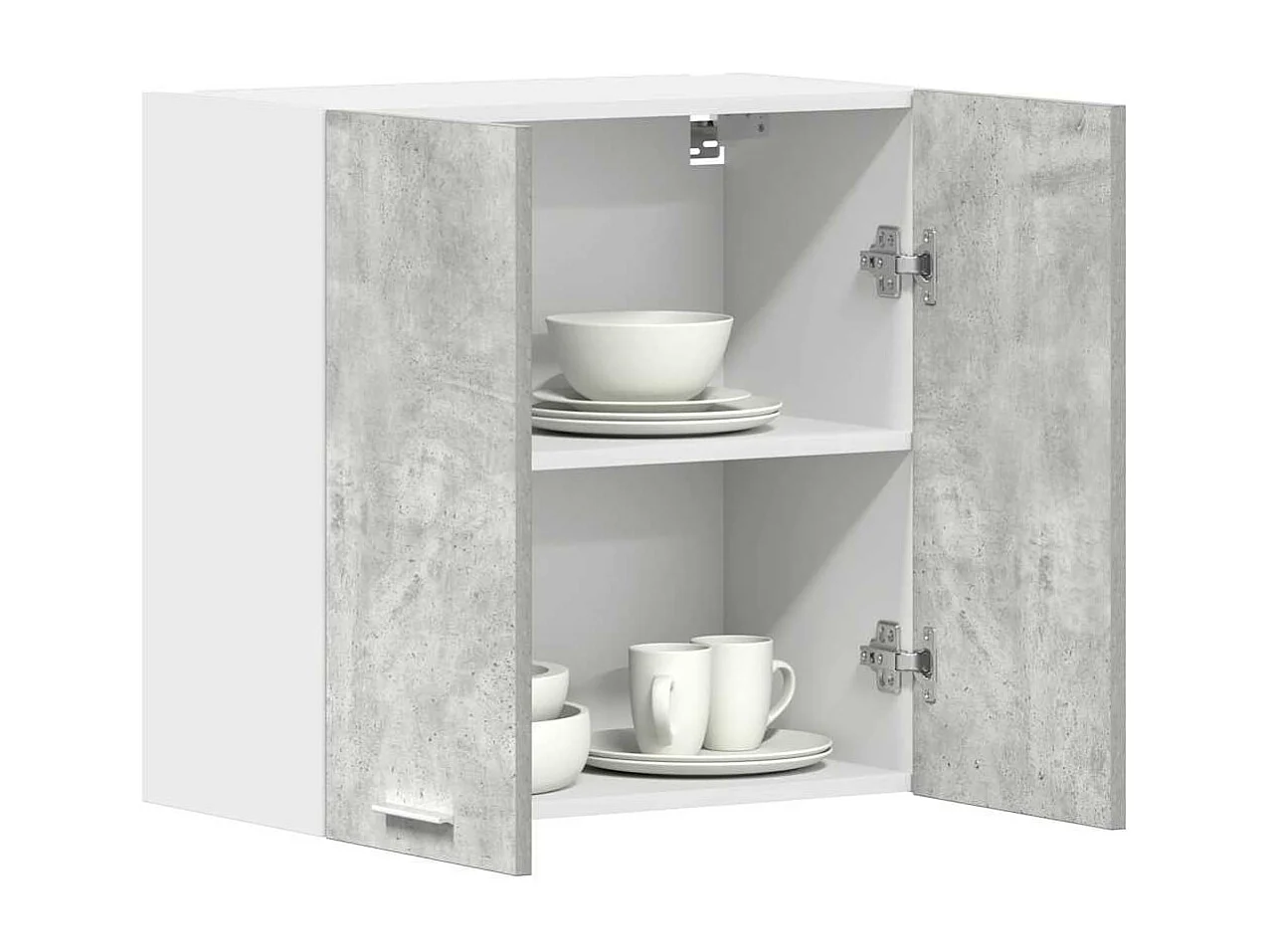 Armoire murale cuisine gris béton 60x31x60 cm bois d'ingénierie