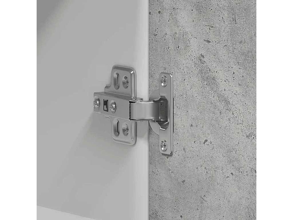 Armoire murale cuisine gris béton 60x31x60 cm bois d'ingénierie