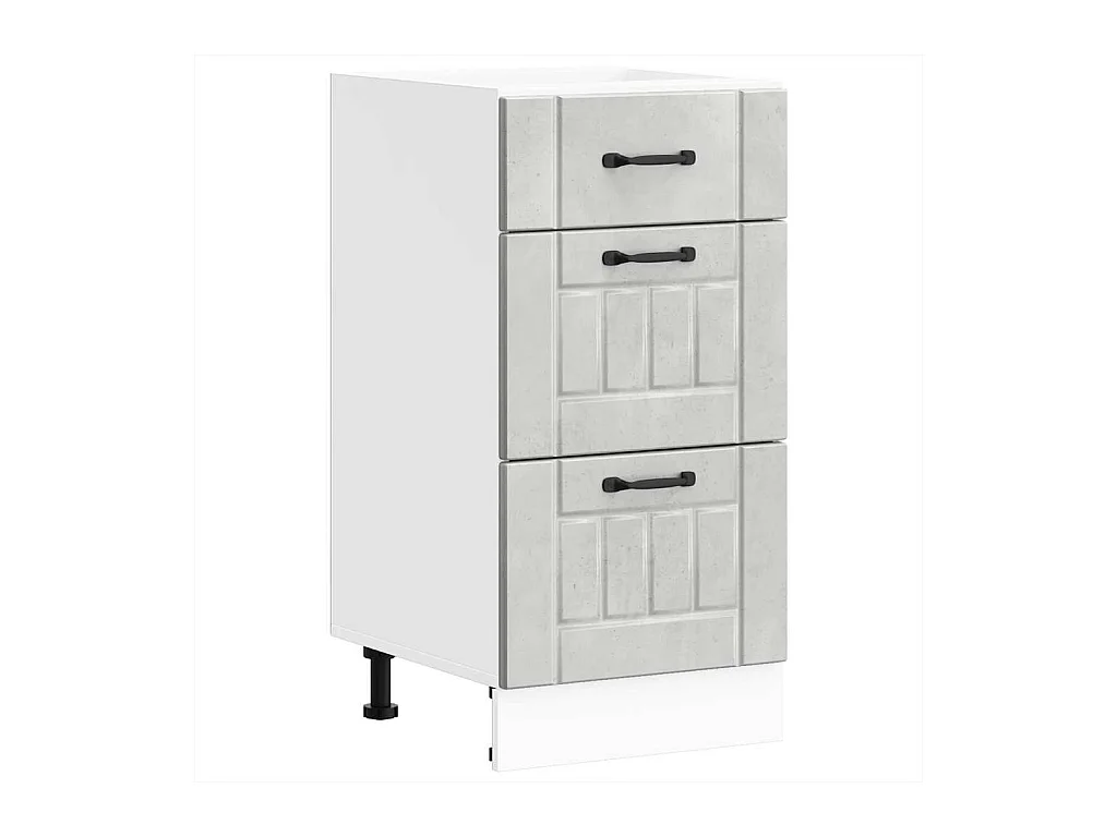 Mobile da cucina in legno ingegnerizzato grigio cemento Lucca