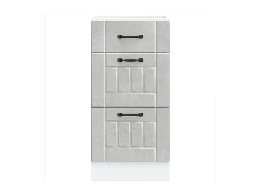 Mobile da cucina in legno ingegnerizzato grigio cemento Lucca