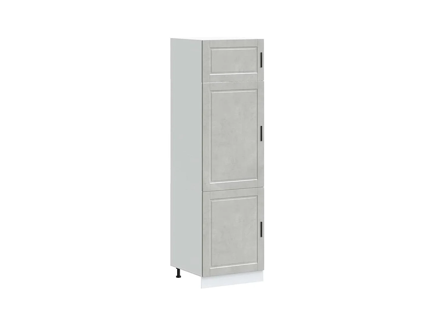 Armoire de cuisine gris béton bois d'ingénierie
