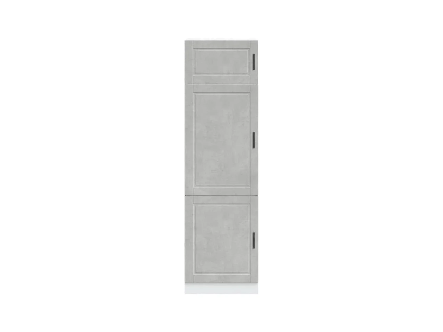 Armoire de cuisine gris béton bois d'ingénierie