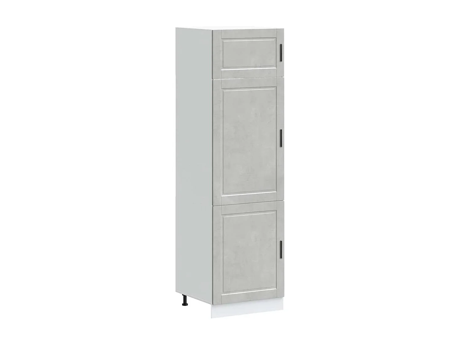 Armoire de cuisine gris béton bois d'ingénierie