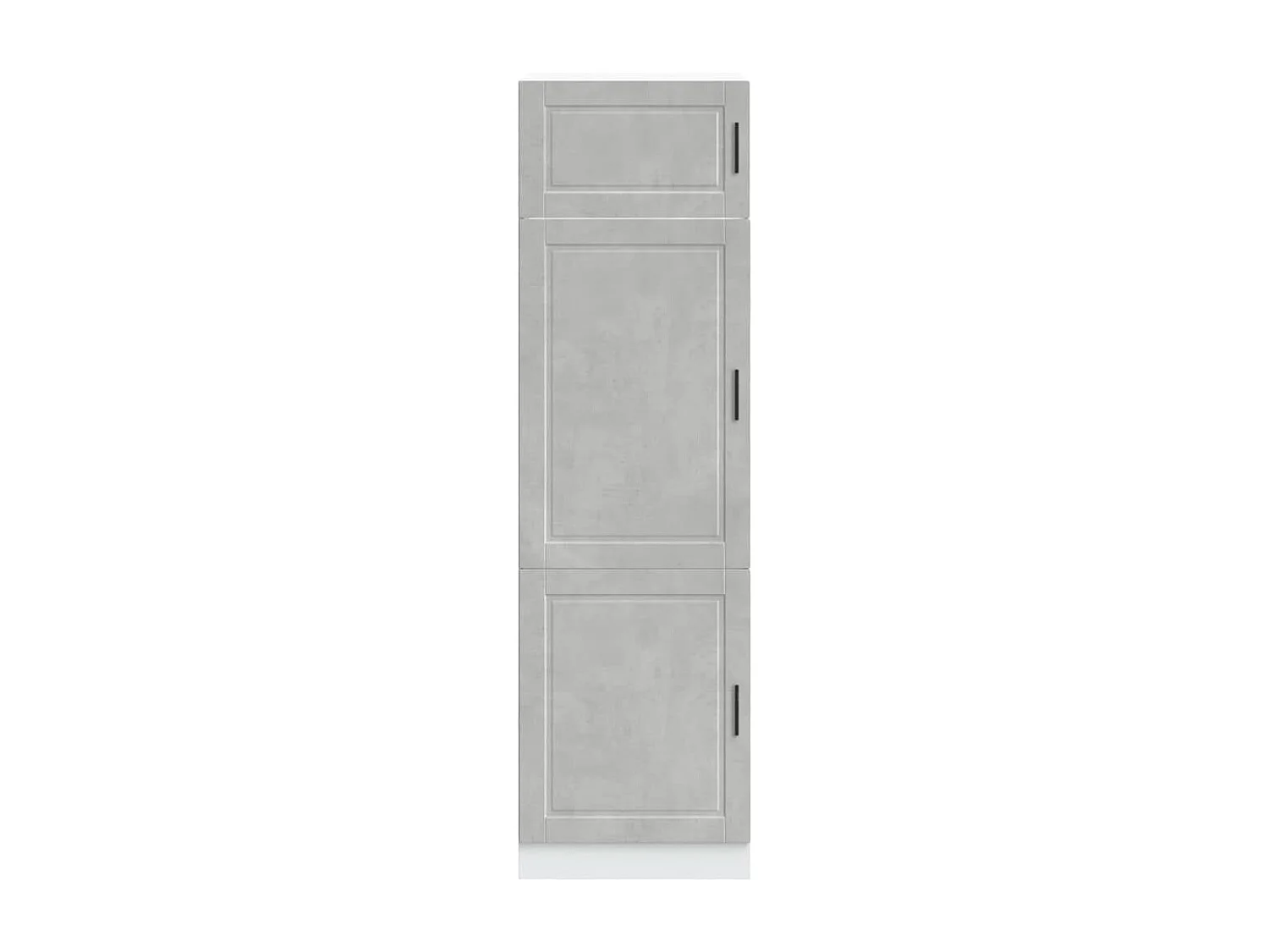Armoire de cuisine gris béton bois d'ingénierie
