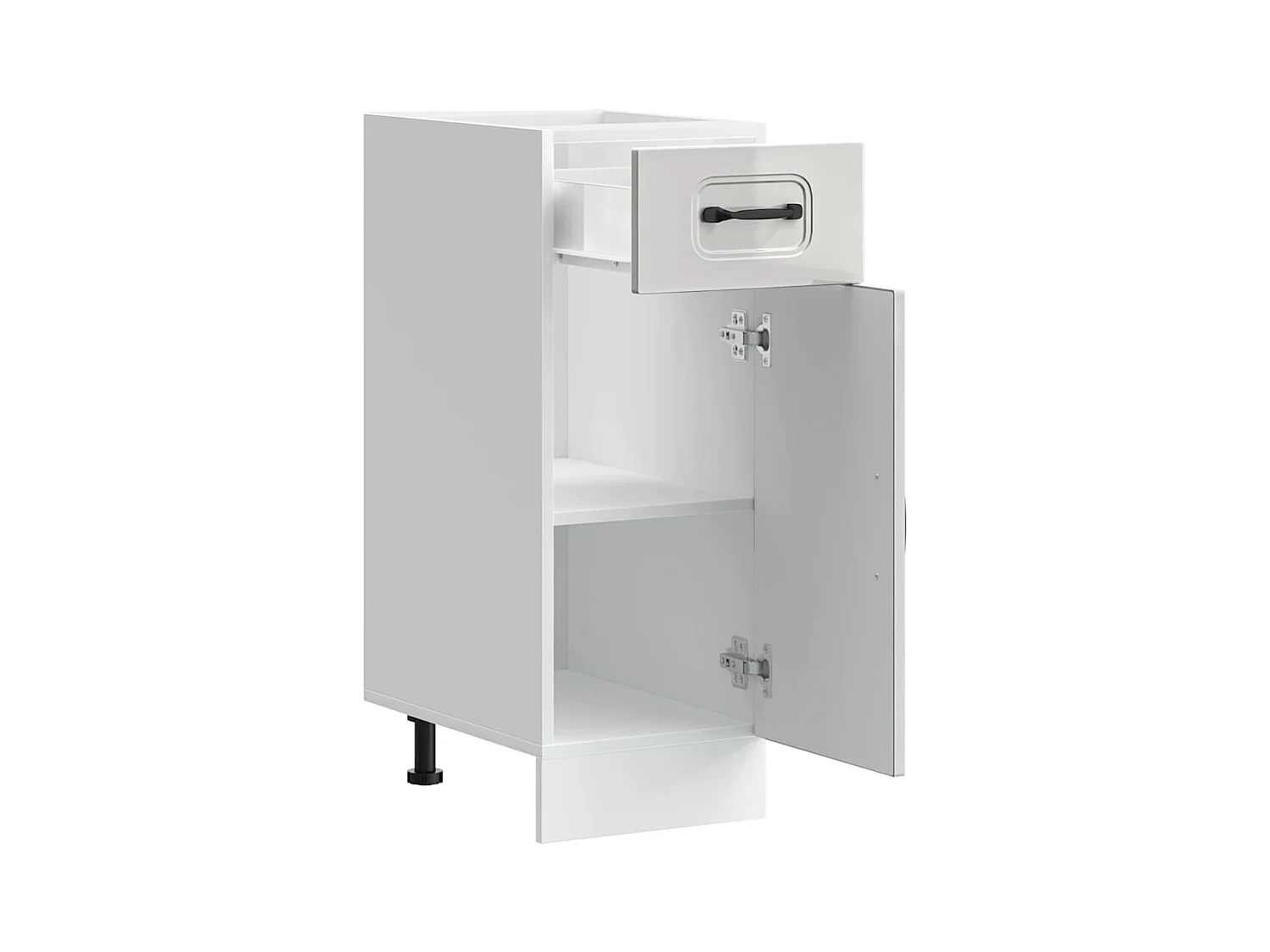 Mobile da cucina in legno ingegnerizzato bianco lucido