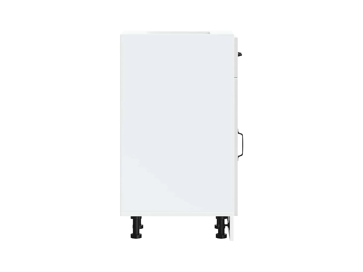 Mobile da cucina in legno ingegnerizzato bianco lucido