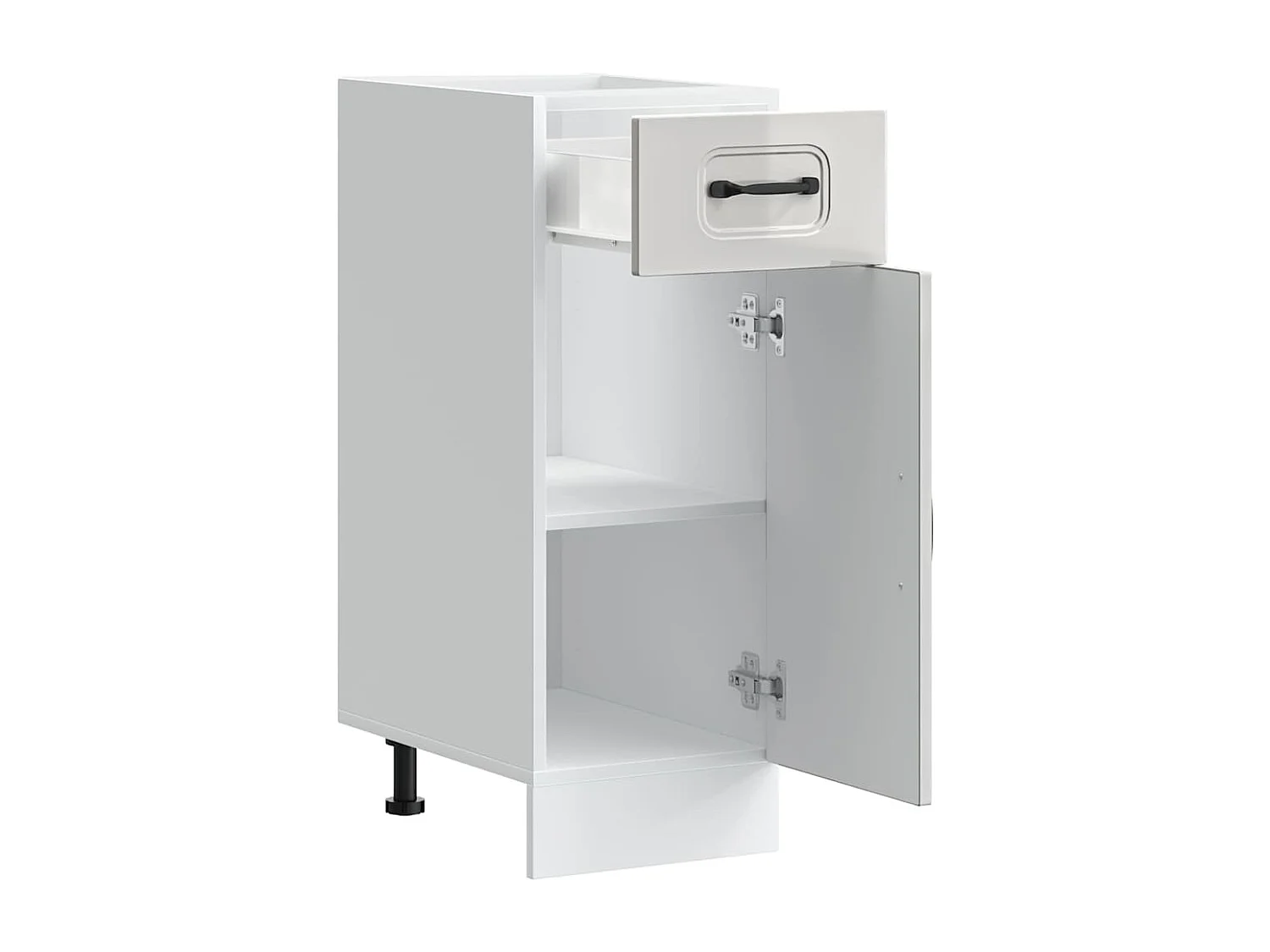 Kalmar keukenkast wit hoogglans bewerkt hout