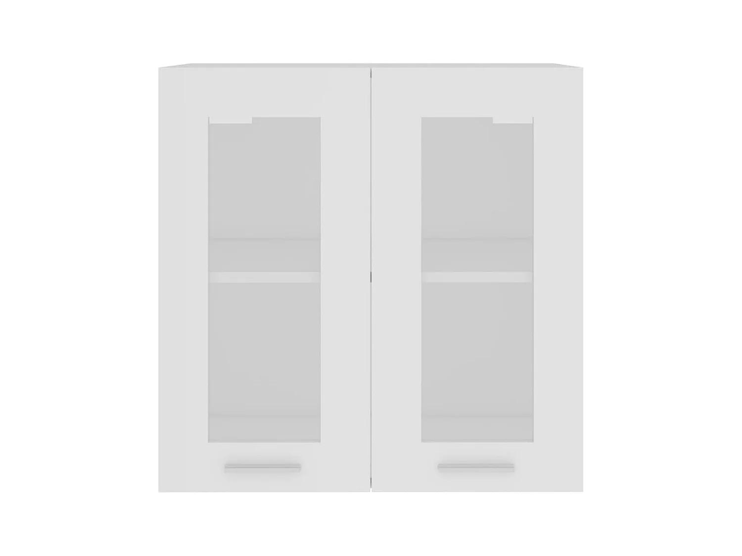 Witte Hangende Glazen Kast 60x31x60 cm