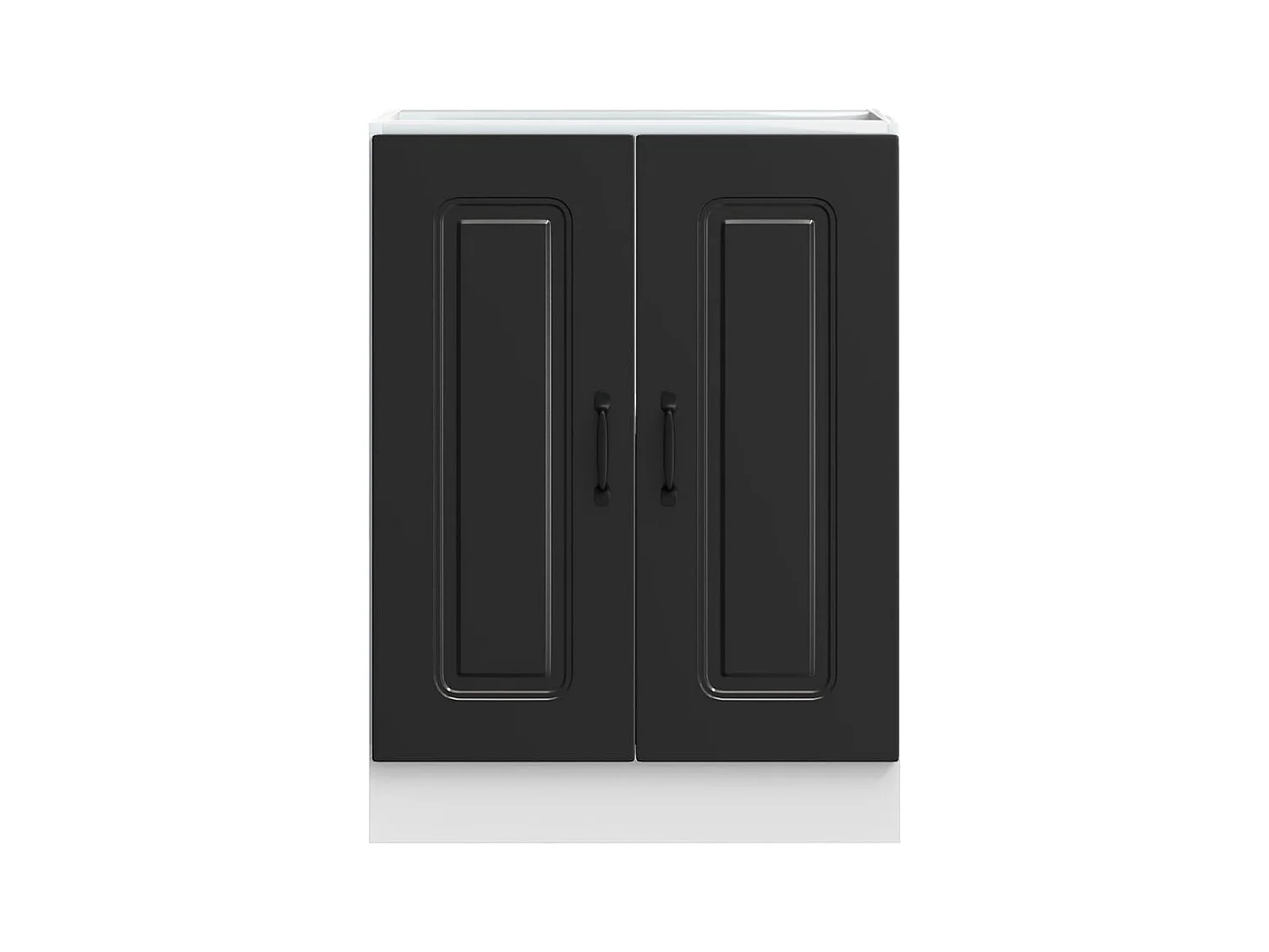 Mobile lavabo nero 60x46x81,5 cm in legno ingegnerizzato