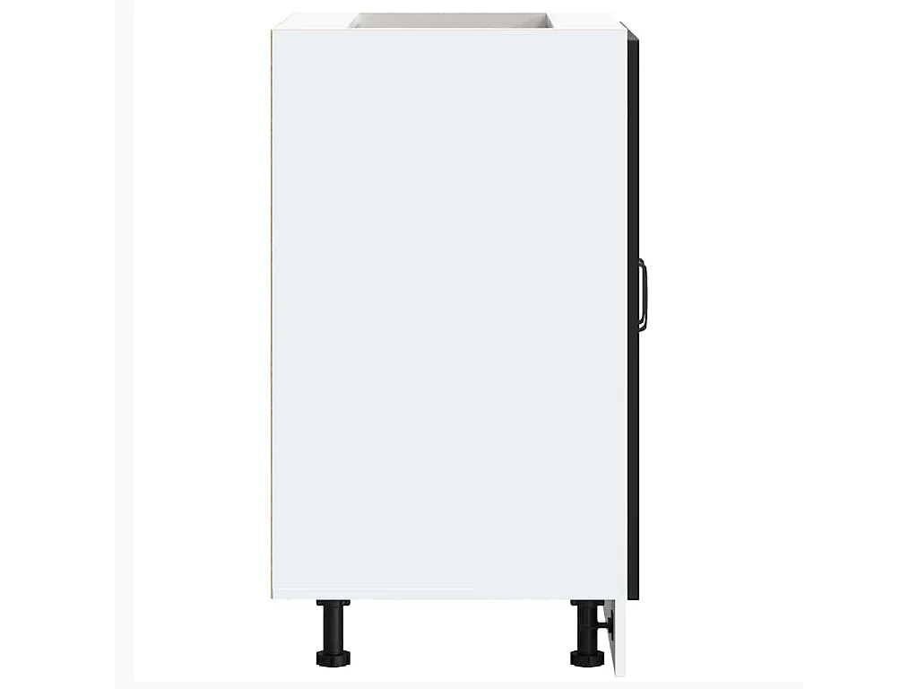 Kalmar zwarte wastafelkast 60x46x81,5 cm bewerkt hout