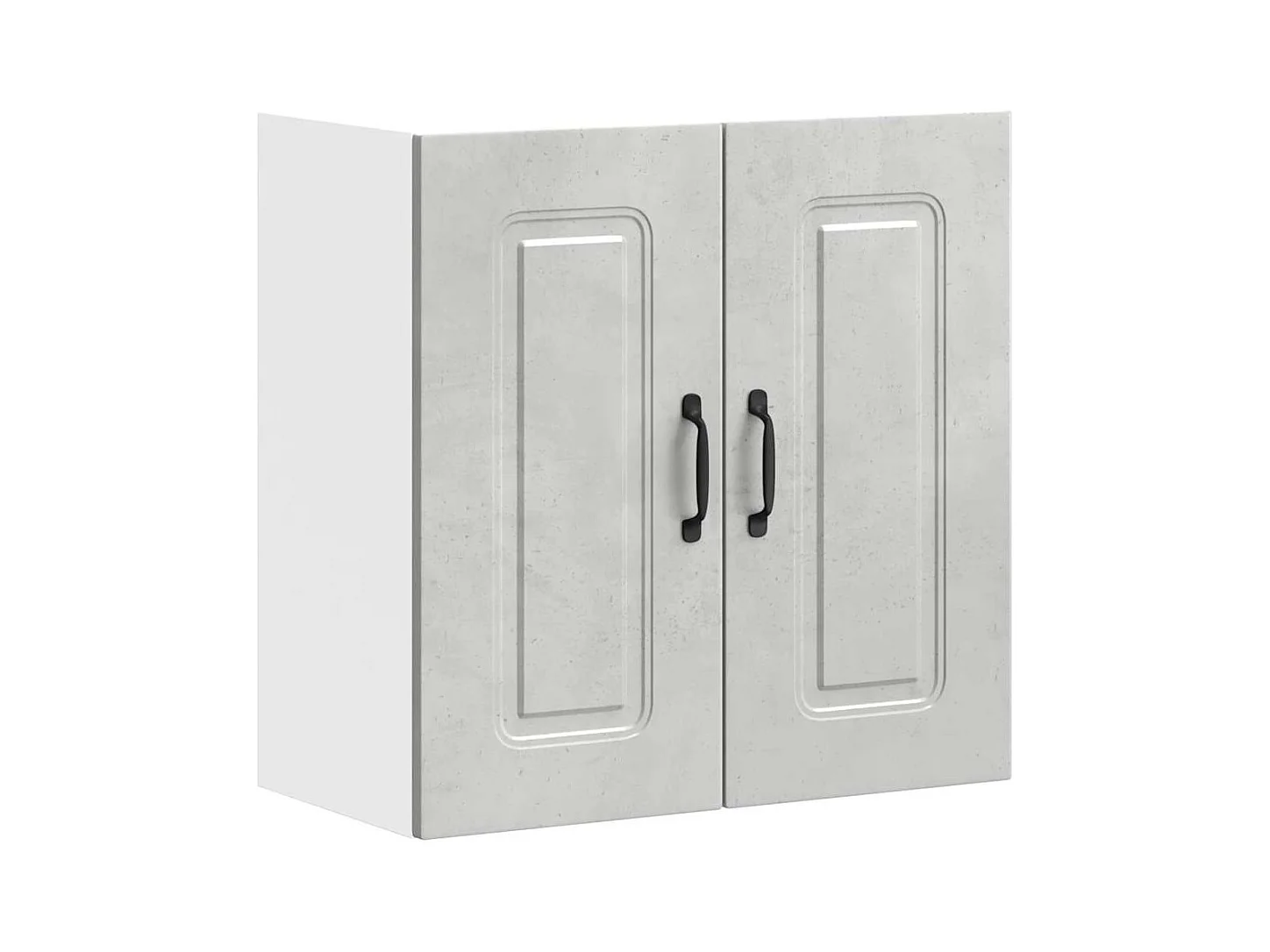 Armoire murale de cuisine gris béton bois d'ingénierie