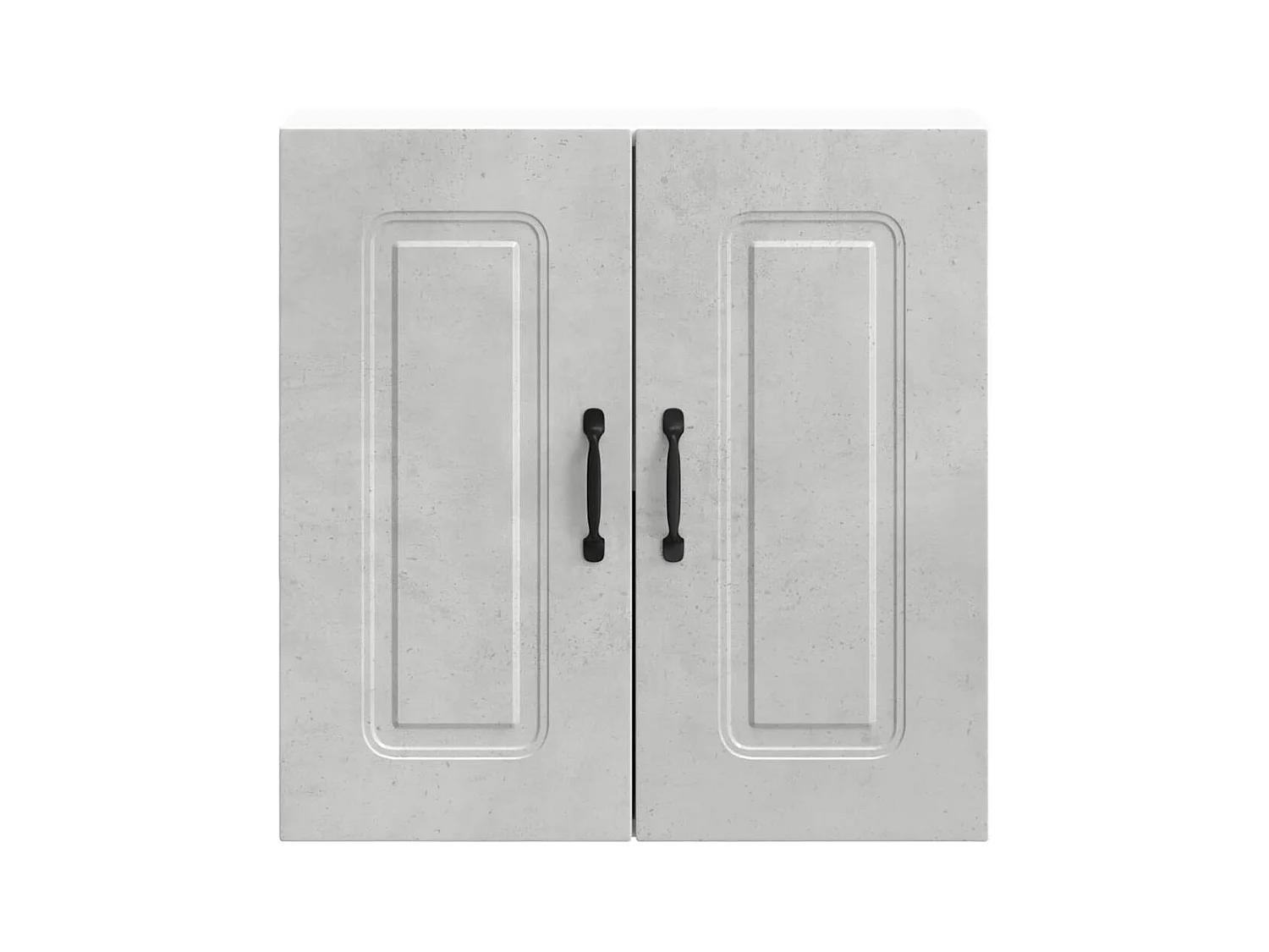 Armoire murale de cuisine gris béton bois d'ingénierie