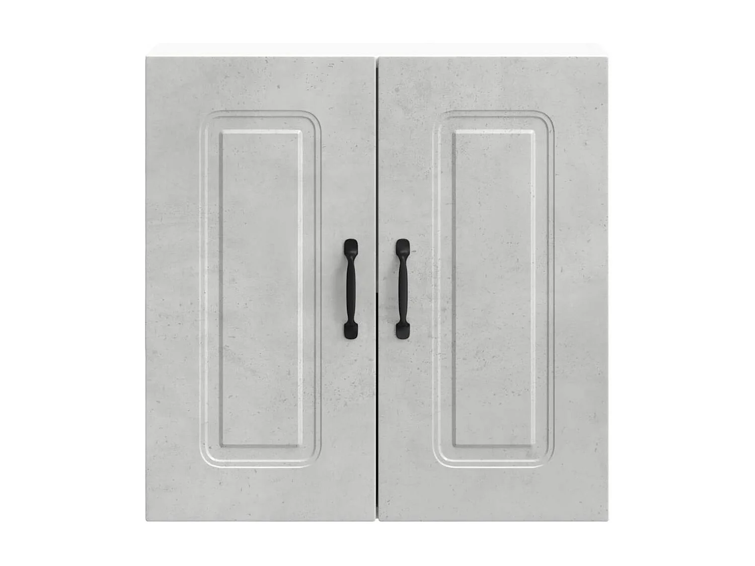 Armoire murale de cuisine gris béton bois d'ingénierie