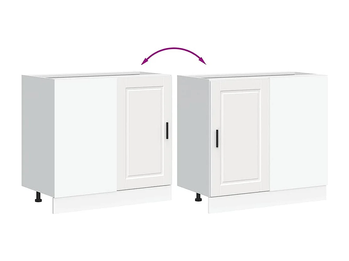 Mobile da cucina in legno ingegnerizzato bianco Porto