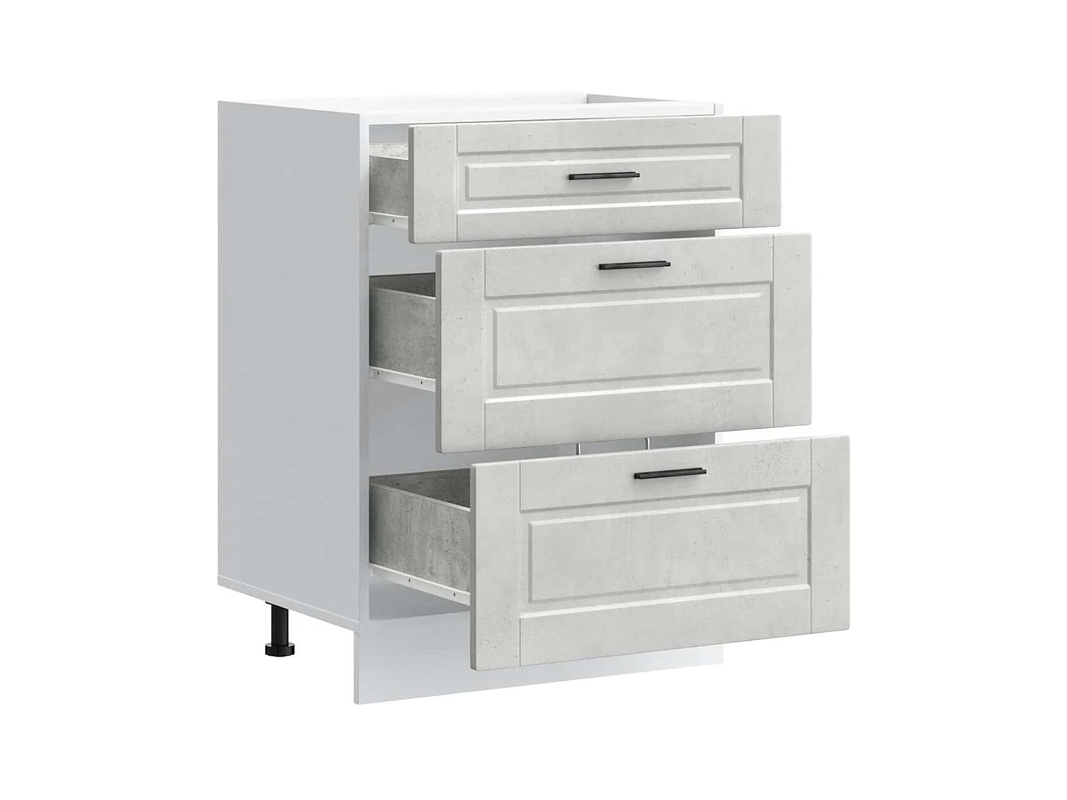 Mobile da cucina in legno ingegnerizzato grigio cemento Porto