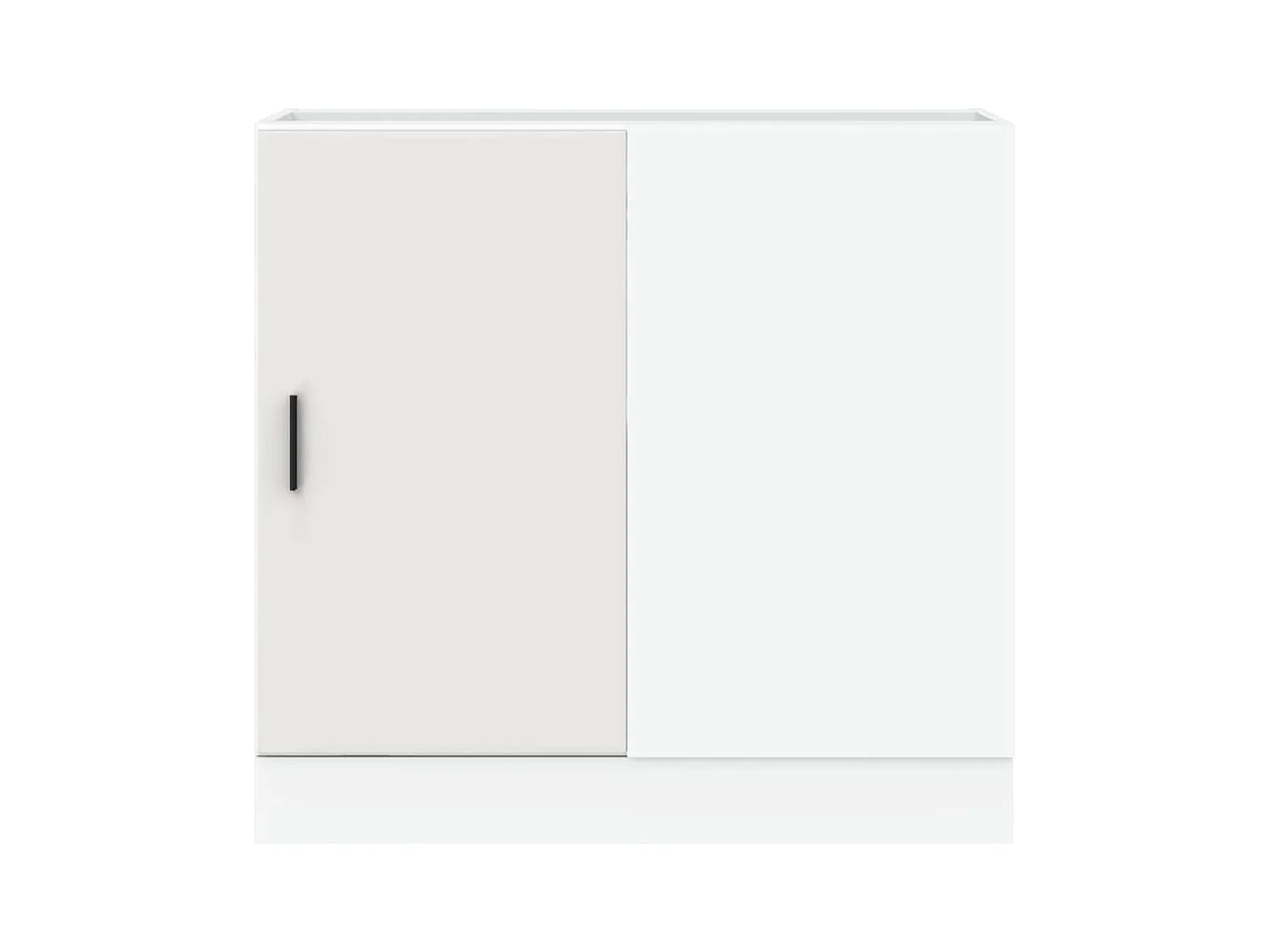 Meuble bas de cuisine blanc bois d'ingénierie