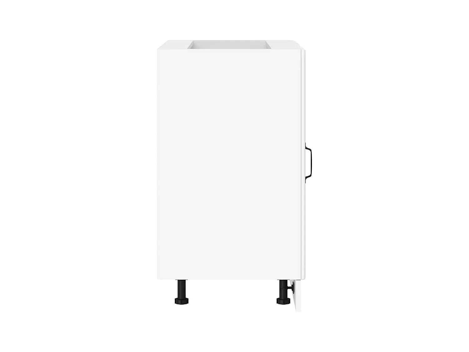 Meuble bas de cuisine blanc bois d'ingénierie