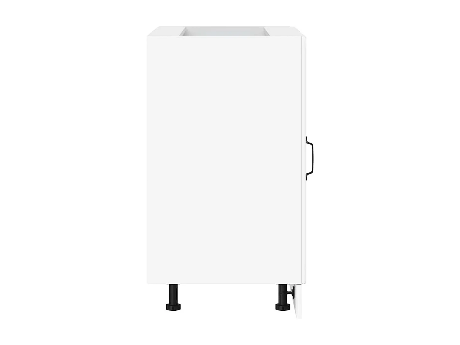 Meuble bas de cuisine blanc bois d'ingénierie