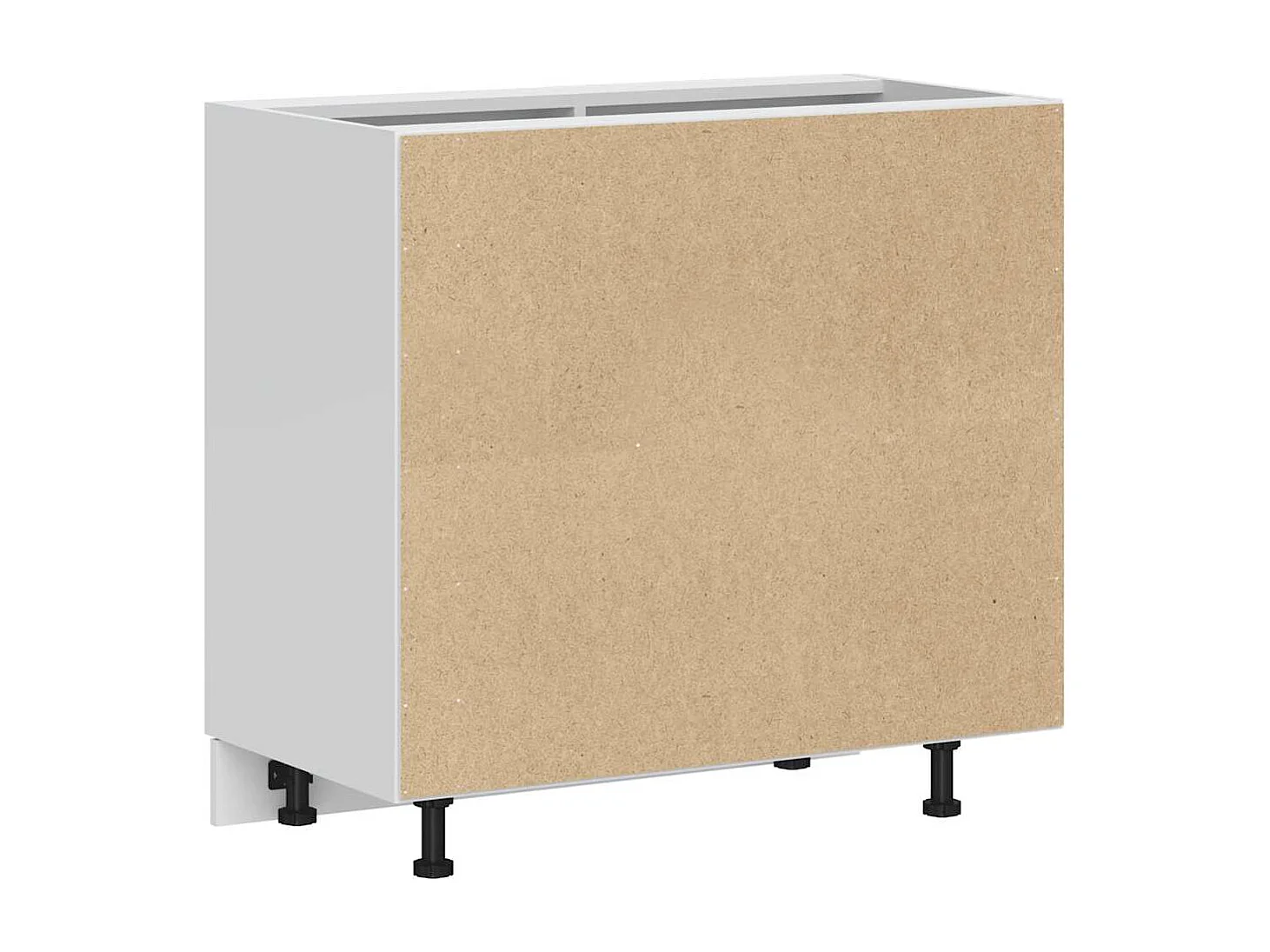 Meuble bas de cuisine blanc bois d'ingénierie