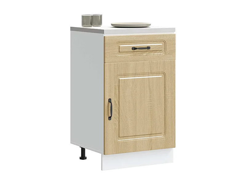 Armoire de cuisine chêne sonoma bois d'ingénierie
