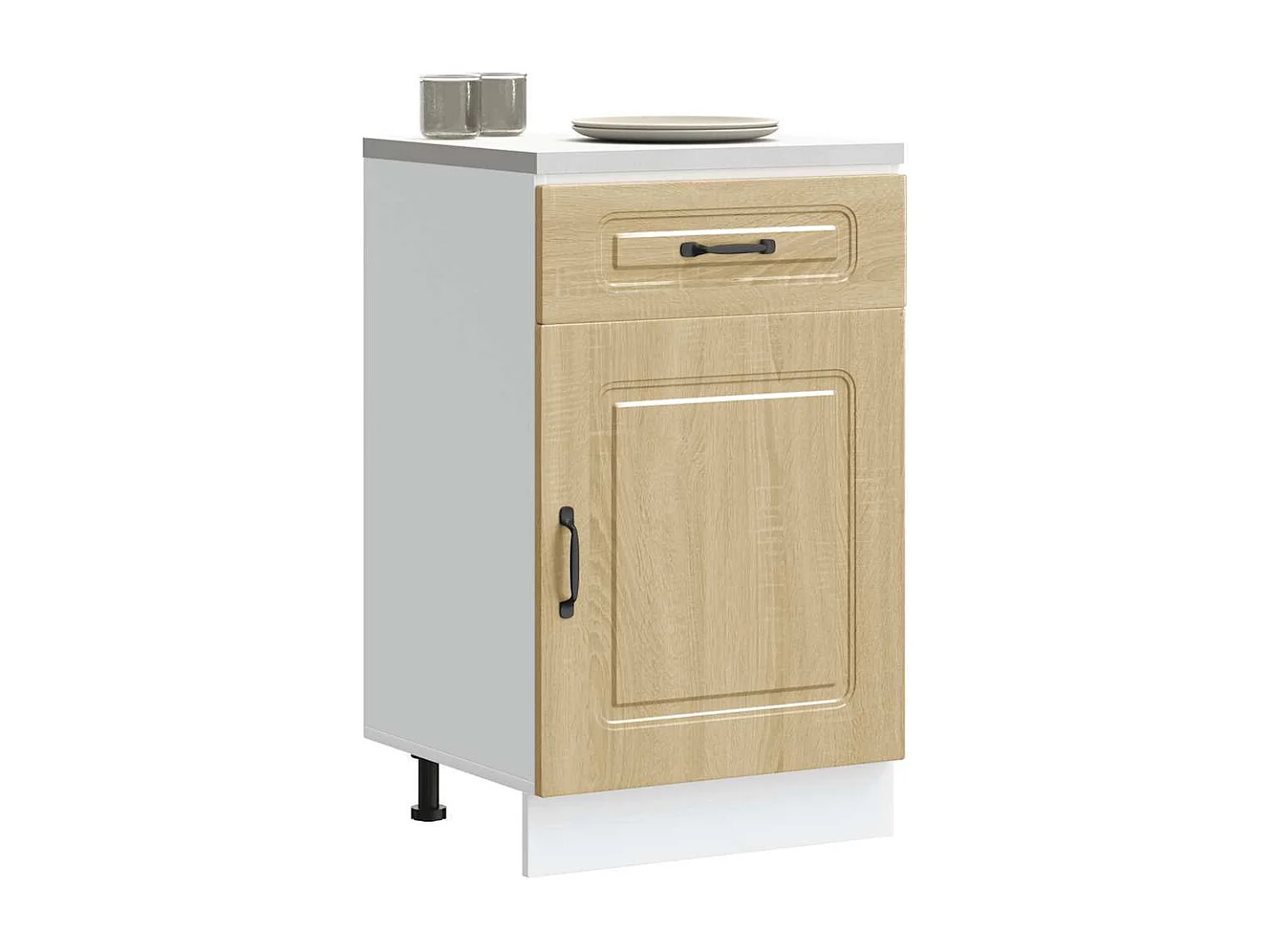 Armoire de cuisine chêne sonoma bois d'ingénierie