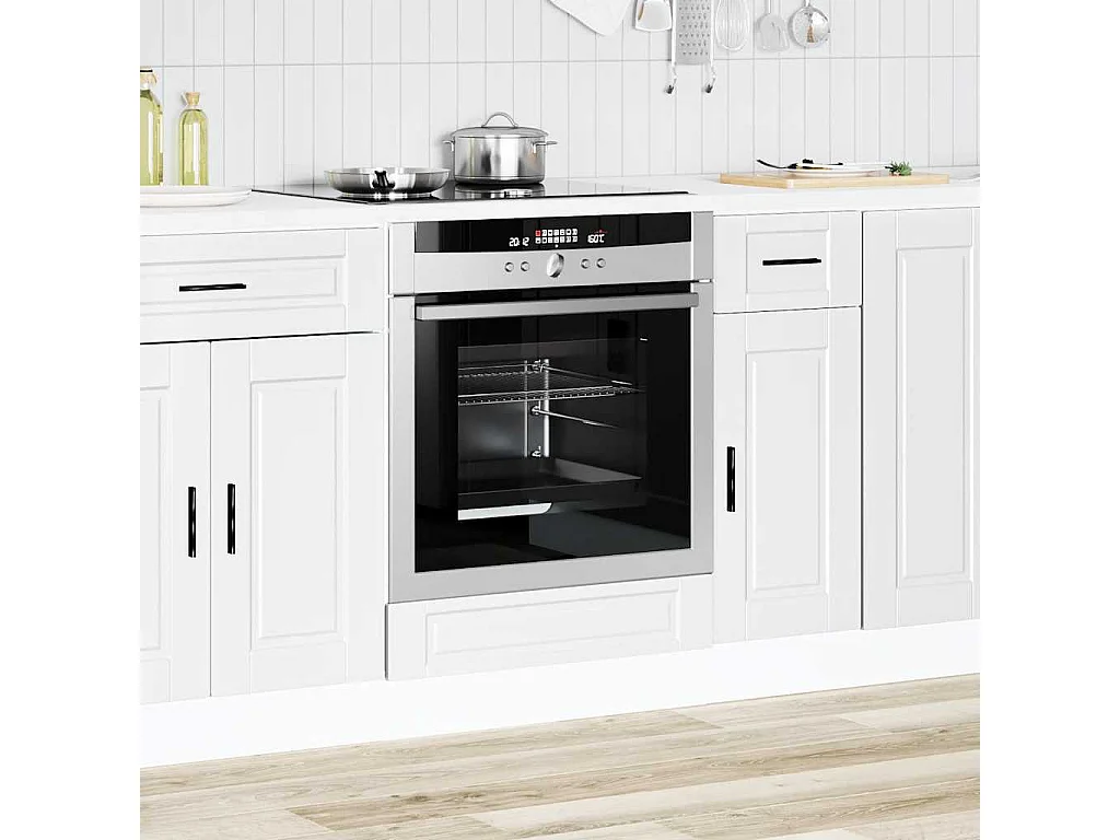 Armoire à four blanc bois d'ingénierie