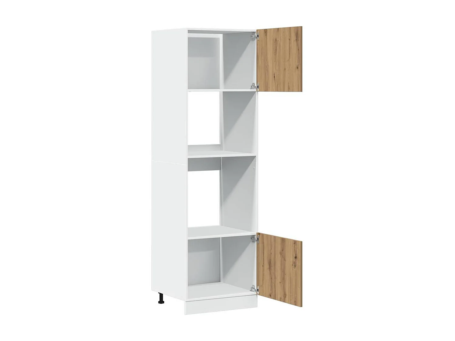 Armoire à micro-ondes chêne artisanal 60x57x207 cm