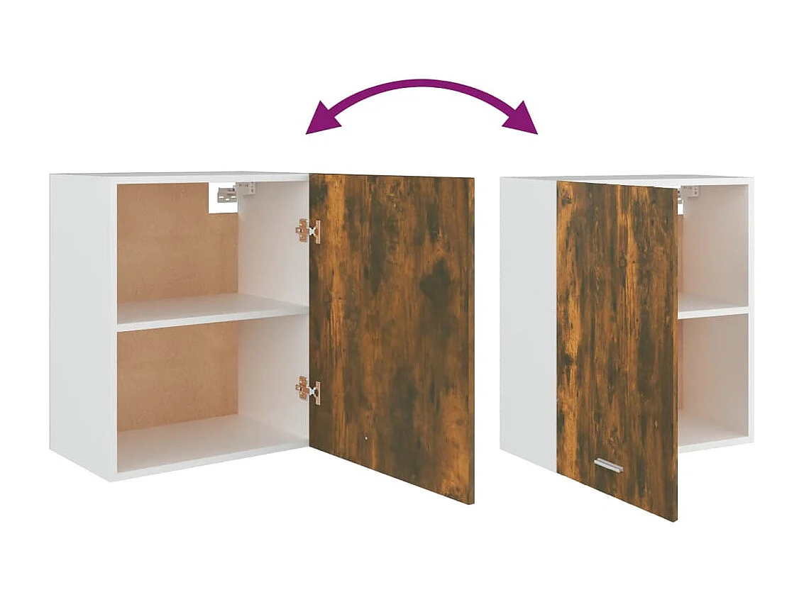 Armoire suspendue Chêne fumé 50x31x60 cm