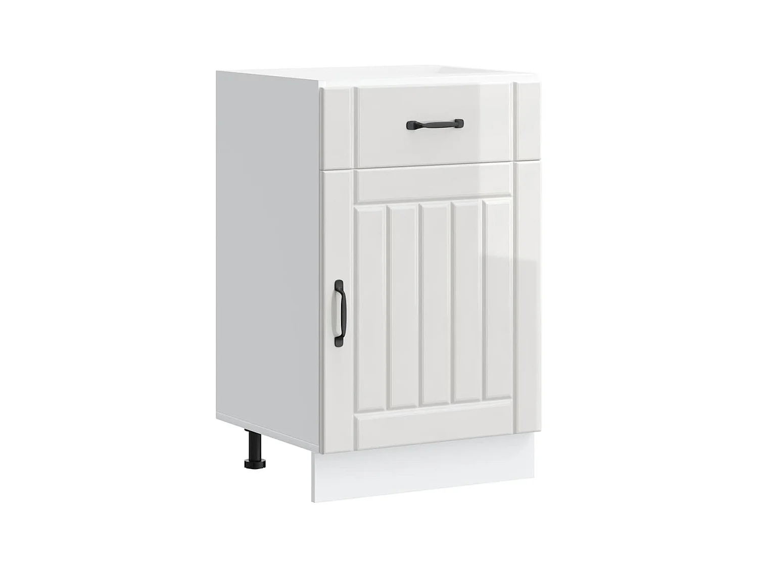 Mobile da cucina in legno ingegnerizzato bianco lucido