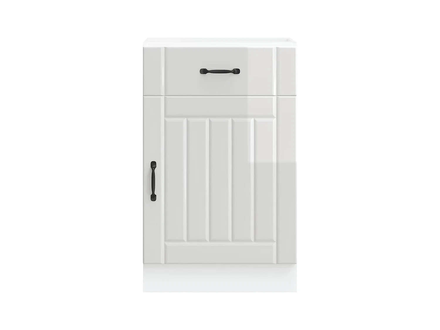 Mobile da cucina in legno ingegnerizzato bianco lucido