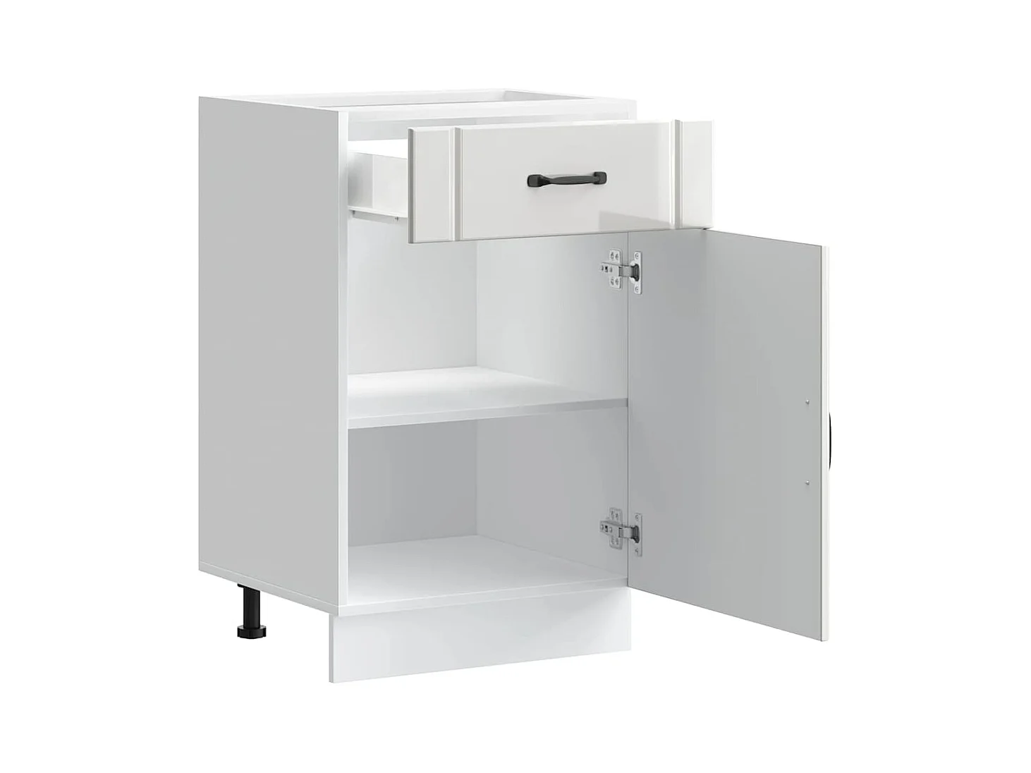 Mobile da cucina in legno ingegnerizzato bianco lucido