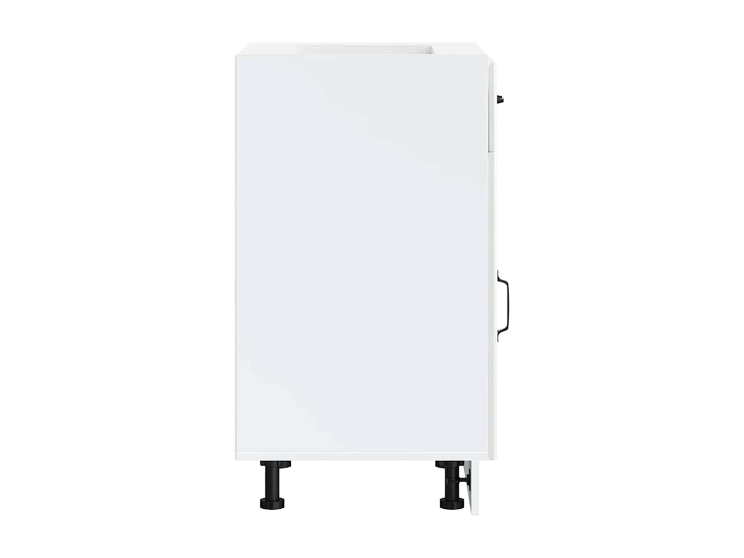 Mobile da cucina in legno ingegnerizzato bianco lucido