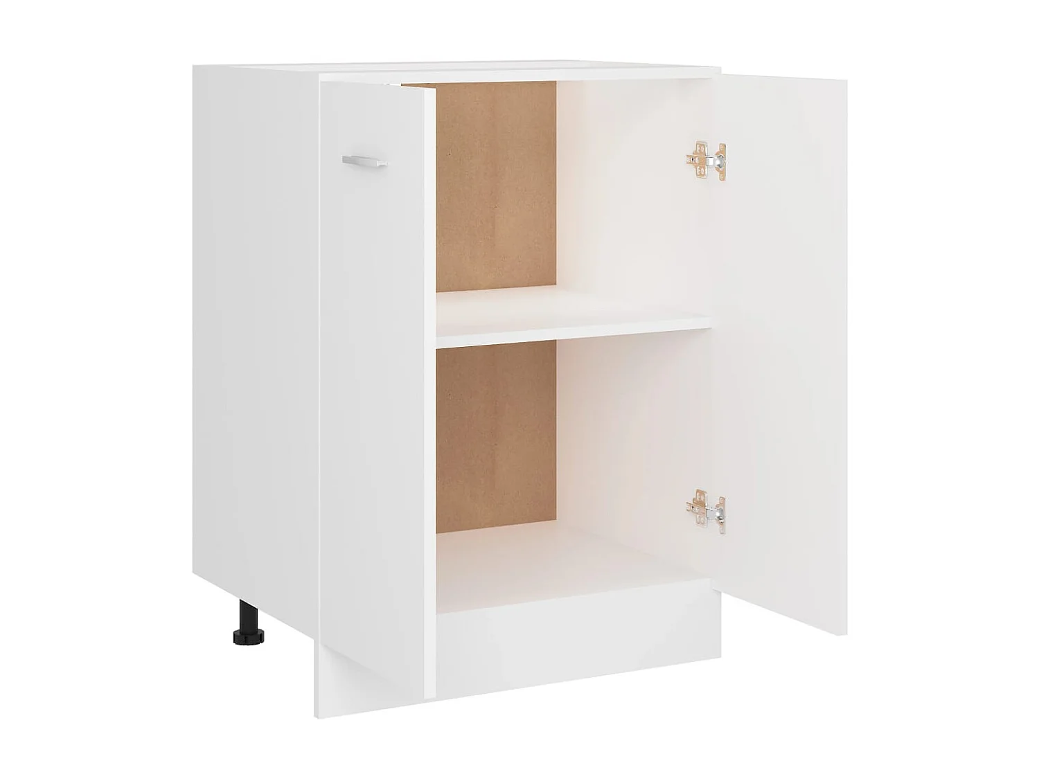 Mueble de suelo de madera de ingeniería blanca