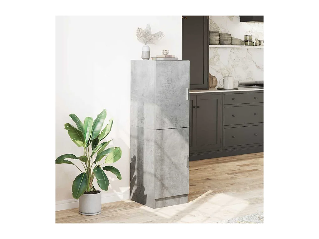 Mobile da cucina grigio cemento 38x41,5x131,5 cm in legno ingegnerizzato