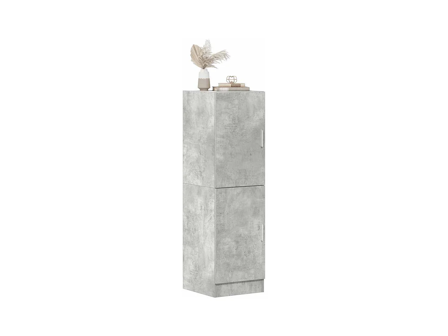 Betongrijze keukenkast 38x41,5x131,5 cm bewerkt hout