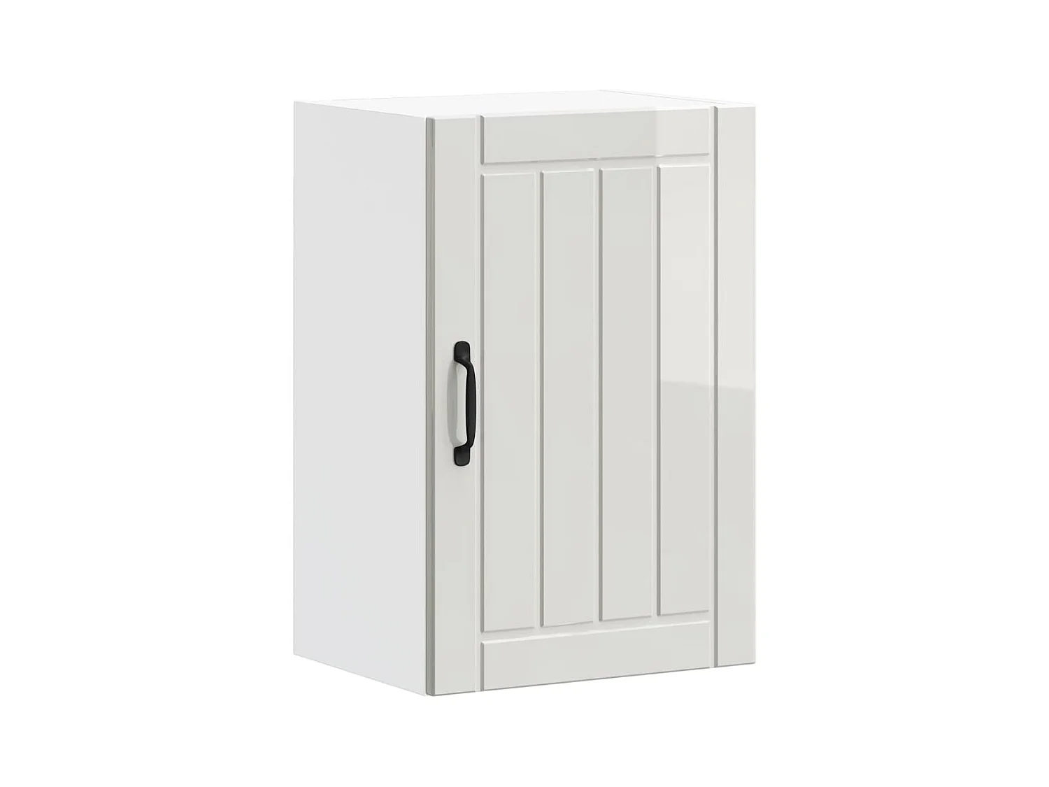 Mobile pensile da cucina in legno ingegnerizzato bianco lucido