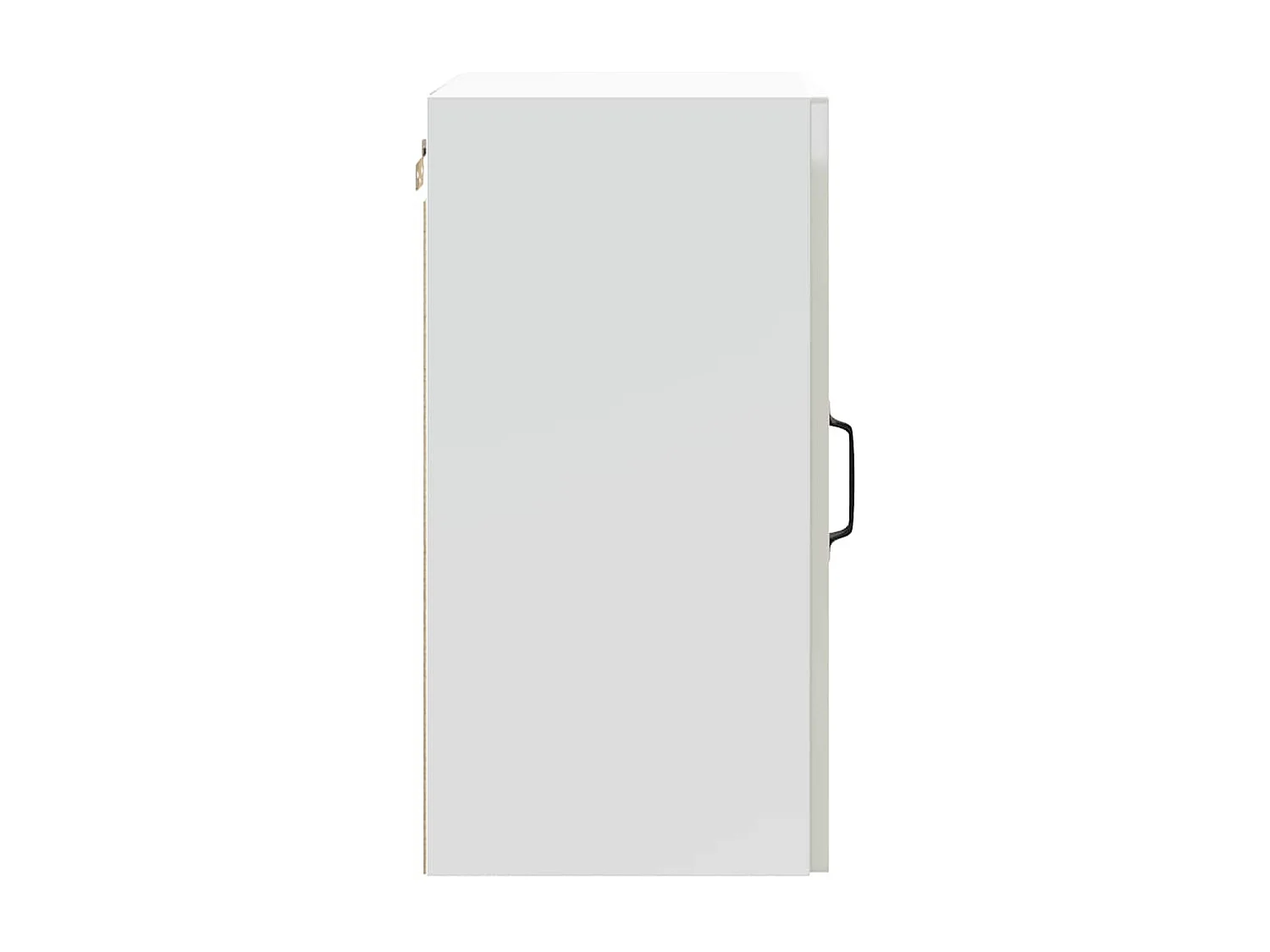 Mueble de cocina de pared de madera de ingeniería blanca brillante