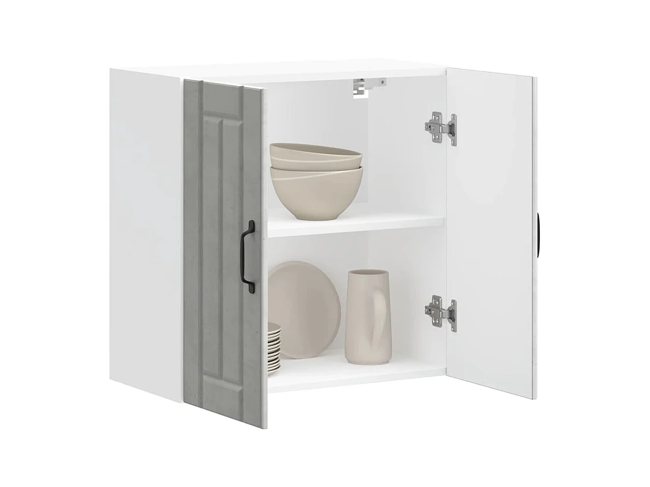 Mobile da cucina in legno ingegnerizzato grigio cemento